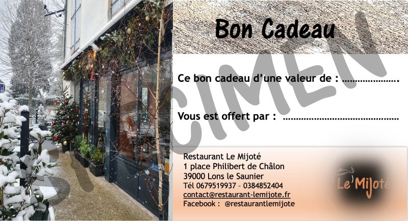 specimen de bon cadeau HIVER 2024